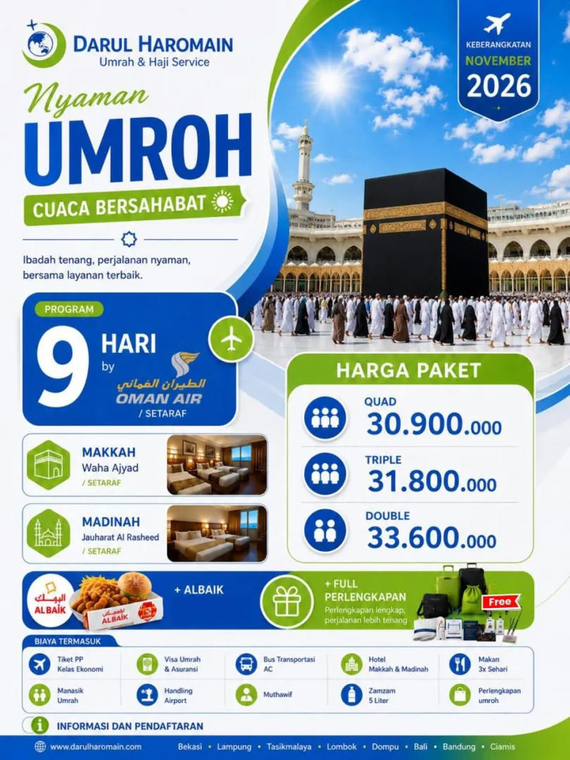 UMRAH NYAMAN CUACA BERSAHABAT